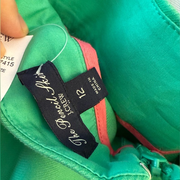 J. Crew Factory Pencil Skirt green size 12 NWT - Picture 6 of 6